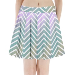 Zigzag Line Pattern Zig Zag Pleated Mini Skirt