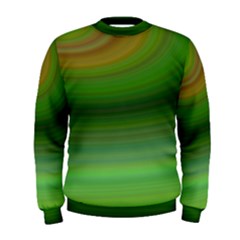 Green Background Elliptical Men s Sweatshirt