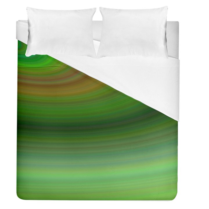 Green Background Elliptical Duvet Cover (Queen Size)