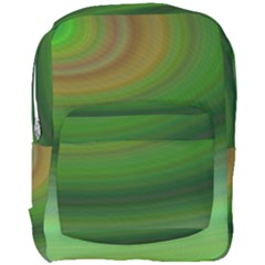 Green Background Elliptical Full Print Backpack