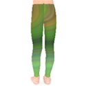 Green Background Elliptical Kids  Legging View2