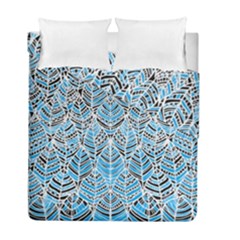 Blue Feathers  Duvet Cover Double Side (full/ Double Size) by GabriellaDavid