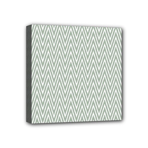 Vintage Pattern Chevron Mini Canvas 4  X 4  by Nexatart