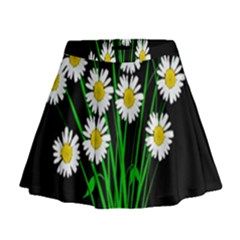 Bouquet Geese Flower Plant Blossom Mini Flare Skirt