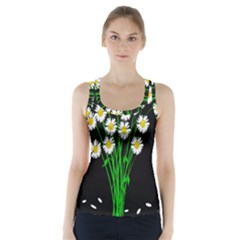 Bouquet Geese Flower Plant Blossom Racer Back Sports Top by Nexatart