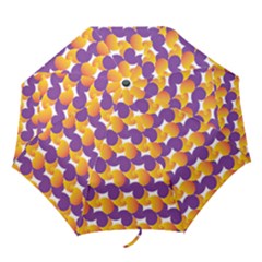 Pattern Background Purple Yellow Folding Umbrellas by Nexatart