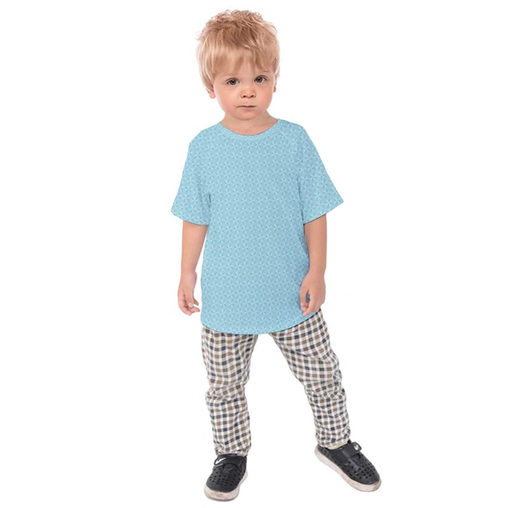 Blue Pattern Background Texture Kids Raglan Tee