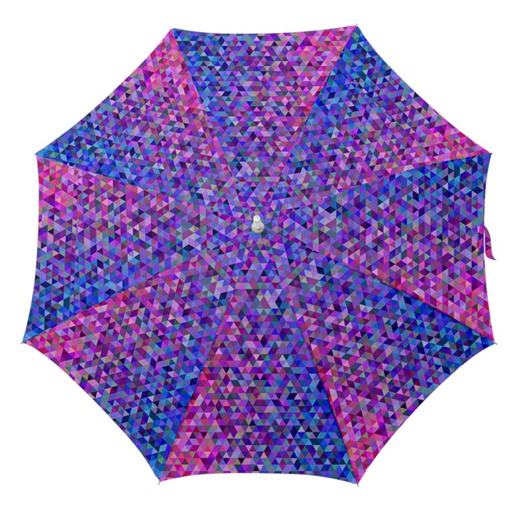 Triangle Tile Mosaic Pattern Straight Umbrellas