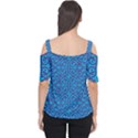 Monogram Blue Purple Background Cutout Shoulder Tee View2