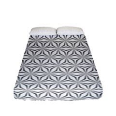 Seamless Pattern Monochrome Repeat Fitted Sheet (full/ Double Size)