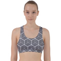 Cube Pattern Cube Seamless Repeat Back Weave Sports Bra