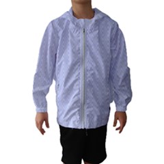 Zigzag Chevron Thin Pattern Hooded Wind Breaker (kids) by Nexatart