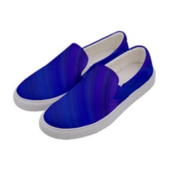 Blue Background Abstract Blue Women s Canvas Slip Ons by Nexatart