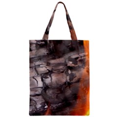 Fireplace Flame Burn Firewood Zipper Classic Tote Bag by Nexatart