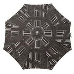 Graphics House Brick Brick Wall Straight Umbrellas by Nexatart