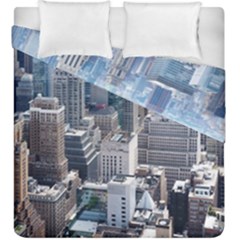 Manhattan New York City Duvet Cover Double Side (king Size) by Nexatart