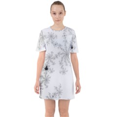 Mandelbrot Apple Males Mathematics Sixties Short Sleeve Mini Dress by Nexatart