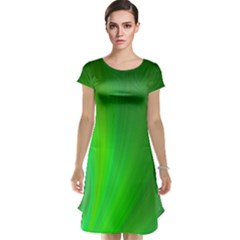 Green Background Abstract Color Cap Sleeve Nightdress by Nexatart