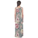 Pink Flower Seamless Design Floral Empire Waist Maxi Dress View2