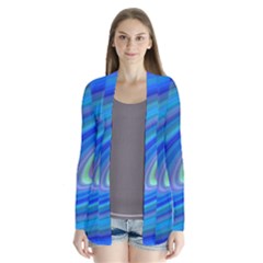 Oval Ellipse Fractal Galaxy Drape Collar Cardigan