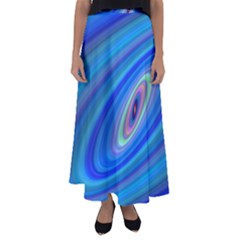 Oval Ellipse Fractal Galaxy Flared Maxi Skirt