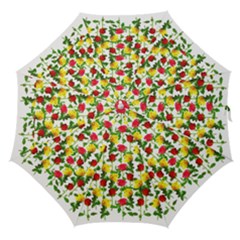 Rose Pattern Roses Background Image Straight Umbrellas