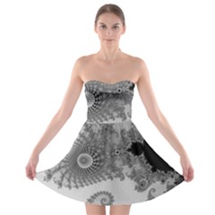 Apple Males Mandelbrot Abstract Strapless Bra Top Dress by Nexatart