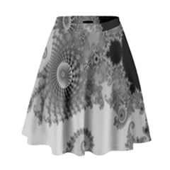 Apple Males Mandelbrot Abstract High Waist Skirt by Nexatart