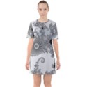 Apple Males Mandelbrot Abstract Sixties Short Sleeve Mini Dress View1