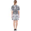 Apple Males Mandelbrot Abstract Sixties Short Sleeve Mini Dress View2