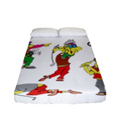 Golfers Athletes Fitted Sheet (full/ Double Size) by Nexatart