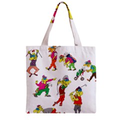 Golfers Athletes Zipper Grocery Tote Bag by Nexatart