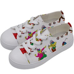 Golfers Athletes Kids  Low Top Canvas Sneakers
