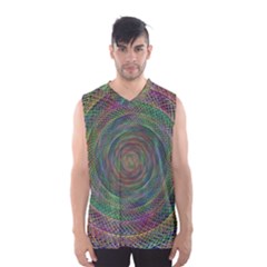 Spiral Spin Background Artwork Men s Basketball Tank Top