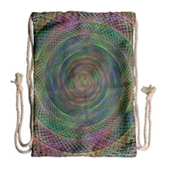 Spiral Spin Background Artwork Drawstring Bag (large) by Nexatart