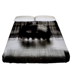 Black And White Hdr Spreebogen Fitted Sheet (king Size) by Nexatart