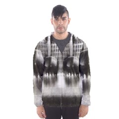 Black And White Hdr Spreebogen Hooded Wind Breaker (men) by Nexatart