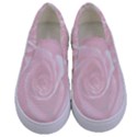 Romantic Soft Pink Rose Floral Kids  Canvas Slip Ons View1