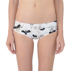 Vintage Halloween Bat Pattern Classic Bikini Bottoms by Valentinaart