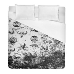 Vintage Halloween Pattern Duvet Cover (full/ Double Size) by Valentinaart