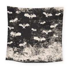 Vintage Halloween Bat pattern Square Tapestry (Large)