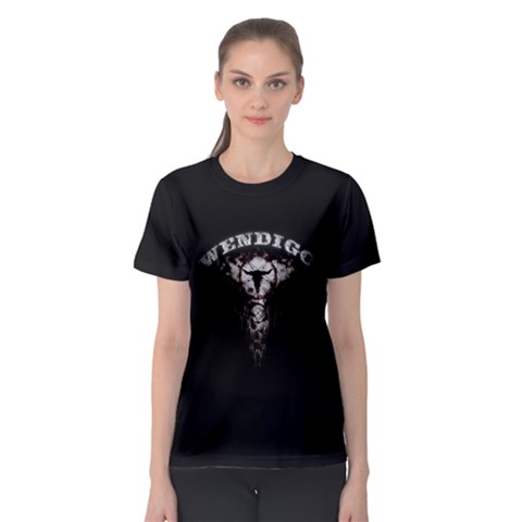 Dreamcatcher-pentagram Wendigo Women s Sport Mesh Tee by RespawnLARPer