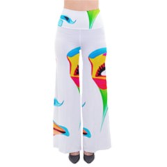 Colourful Art Face Pants by MaryIllustrations