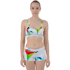 Colourful Art Face Women s Sports Set by MaryIllustrations