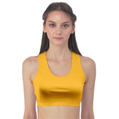 Pale Pumpkin Orange Creepy Hollow Halloween  Sports Bra by PodArtist