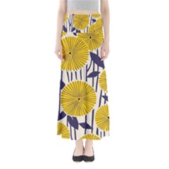 Yellow Danelion2 Maxi Skirts by justbeeinspired2