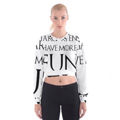  Targaryens Have More Fun - Blondes Have More Fun Black Cropped Sweatshirt by PodArtist