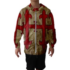 Crusader Cross Hooded Wind Breaker (kids) by Valentinaart