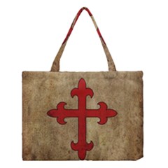 Crusader Cross Medium Tote Bag by Valentinaart