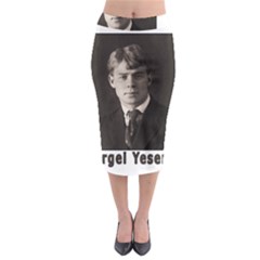 Sergei Yesenin Midi Pencil Skirt by Valentinaart